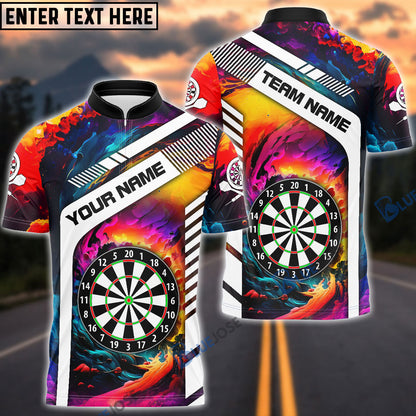 Frenzidea Rainbow Dart Board Personalized Name 3D Shirt