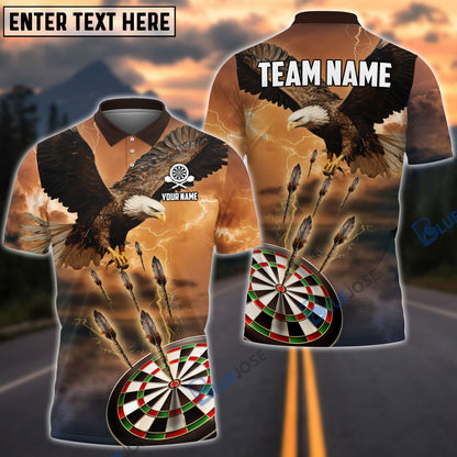 frenzidea Dartboard Eagle Personalized Name, Team Name 3D Shirt