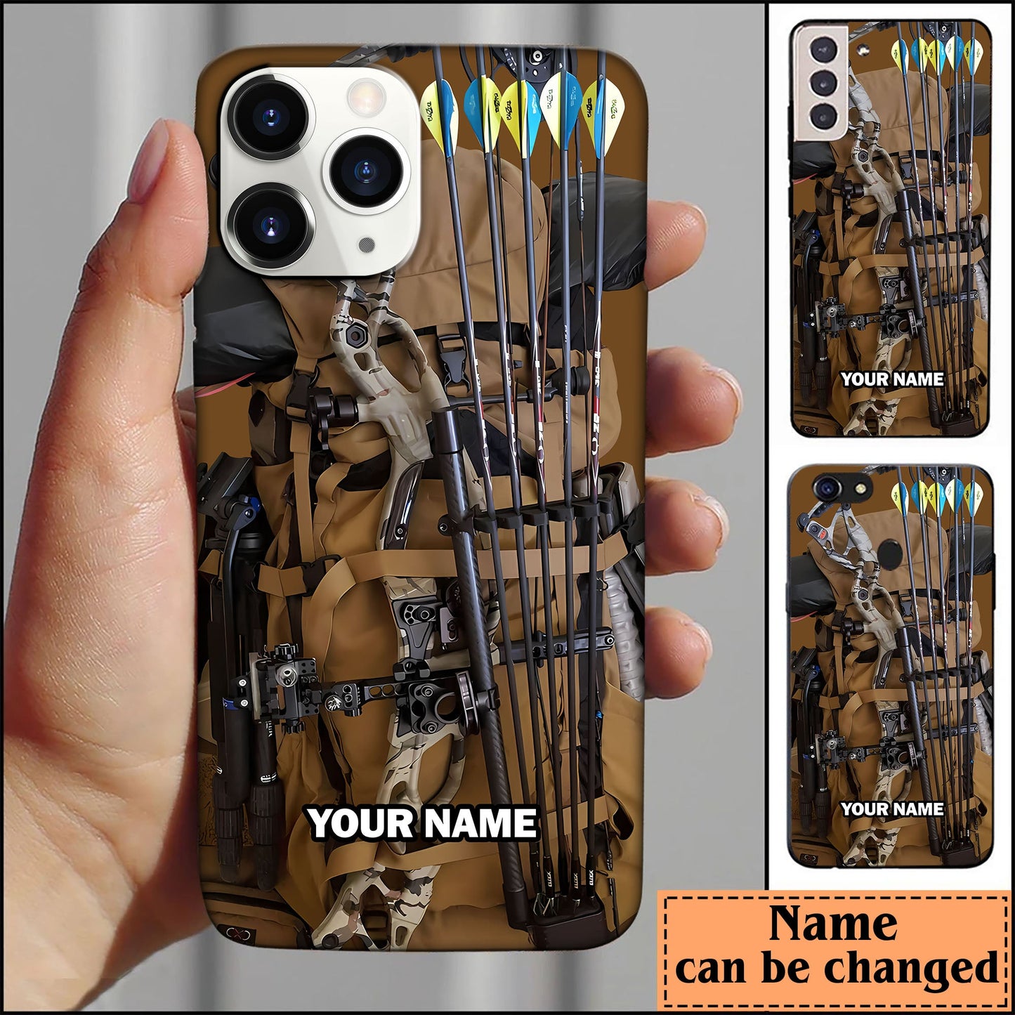 Frenzidea Bow Hunting Hunting Personalized Name Phone Case