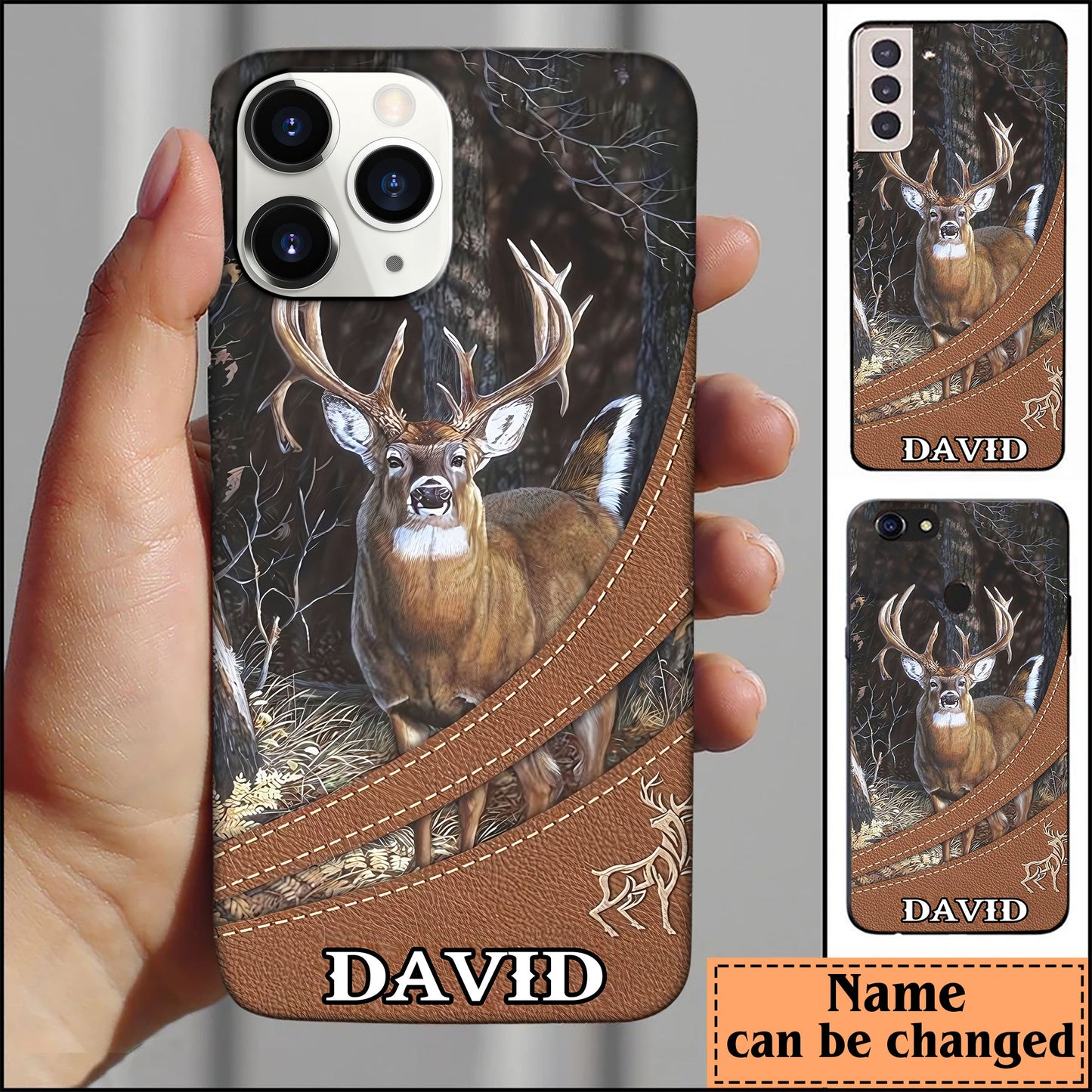 Frenzidea Deer Hunting Personalized Name Phone Case