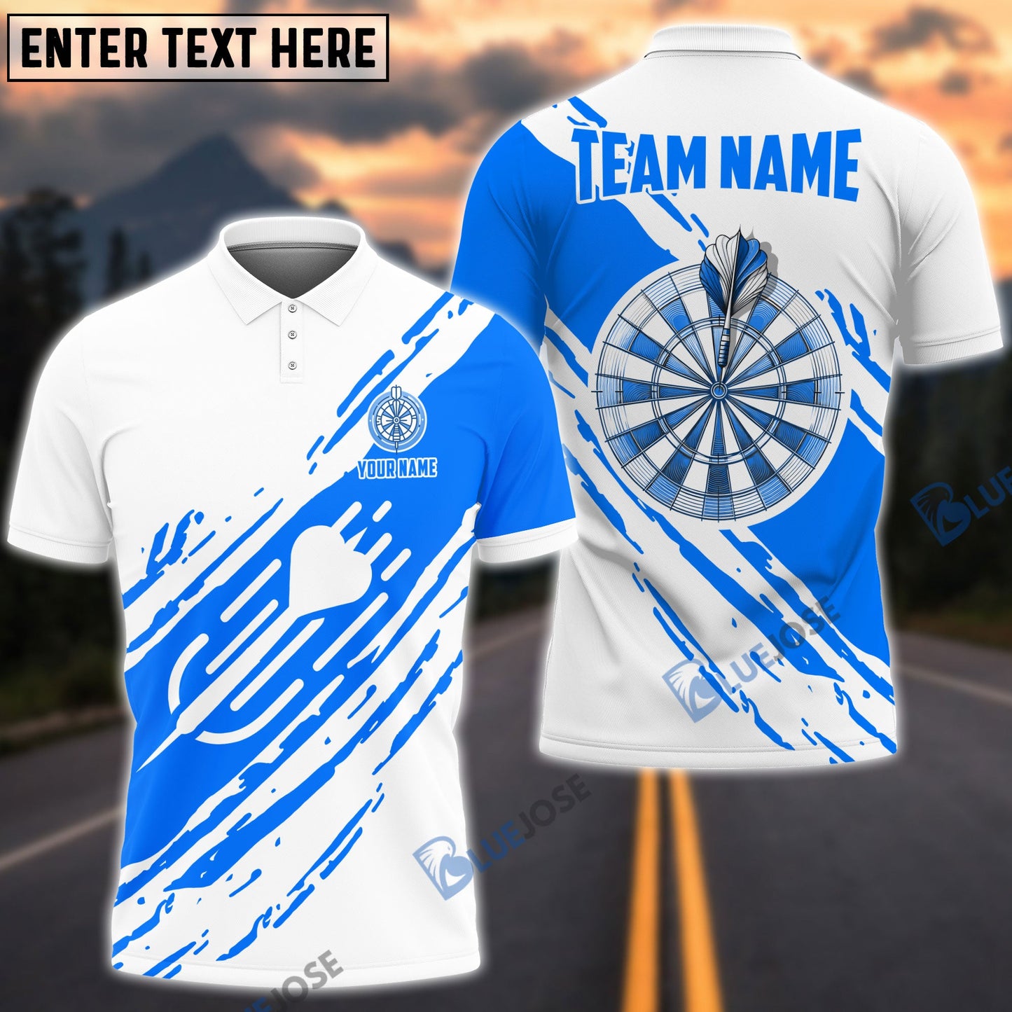 Frenzidea Dartboard And Dart Personalized Name, Team Name 3D Shirt (4 Colors)