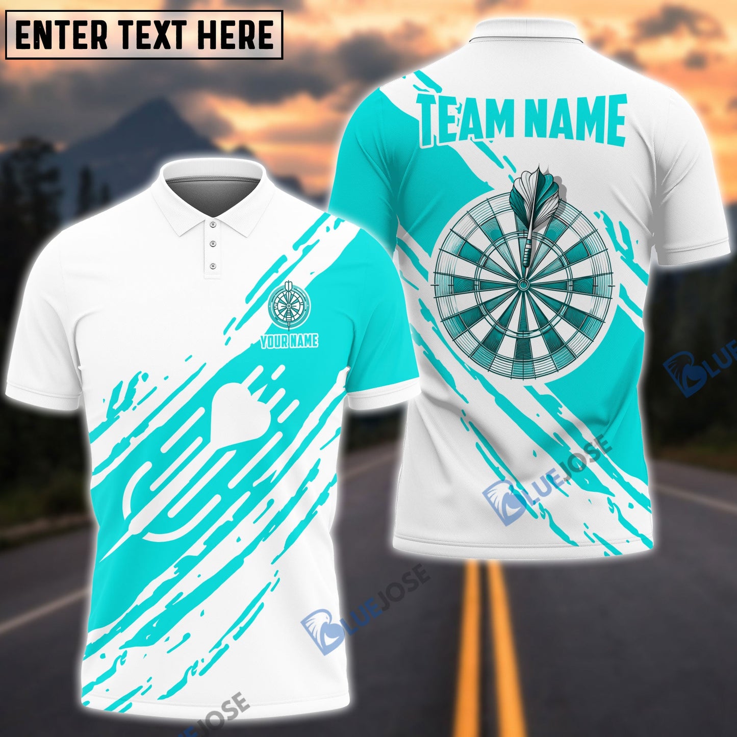 Frenzidea Dartboard And Dart Personalized Name, Team Name 3D Shirt (4 Colors)