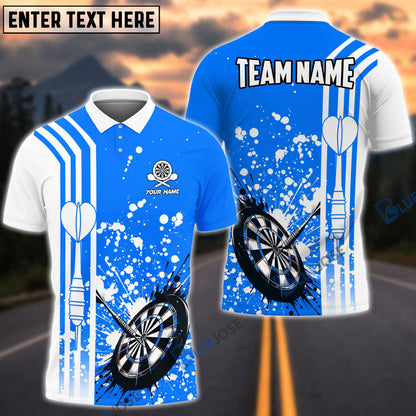 Frenzidea Ink Splatter Dart And Dartboard Personalized Name, Team Name 3D Shirt (4 Colors)