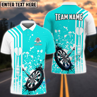 Frenzidea Ink Splatter Dart And Dartboard Personalized Name, Team Name 3D Shirt (4 Colors)