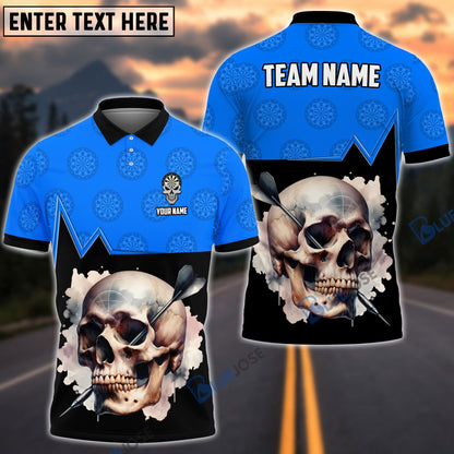 frenzidea Skull Dartboard Personalized Name, Team Name 3D Shirt (5 Colors)