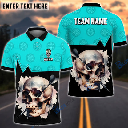 frenzidea Skull Dartboard Personalized Name, Team Name 3D Shirt (5 Colors)