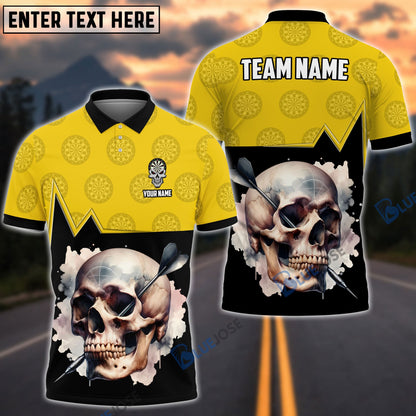 frenzidea Skull Dartboard Personalized Name, Team Name 3D Shirt (5 Colors)