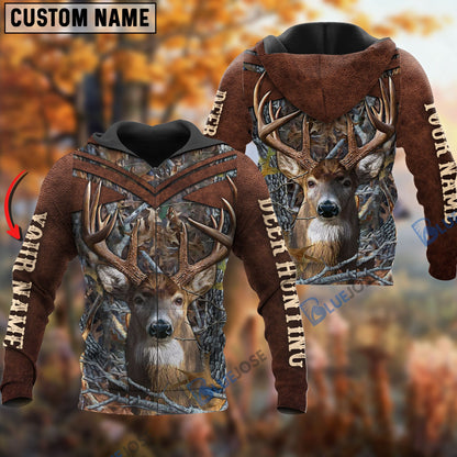 frenzidea Customized Name Deer Hunting Pattern 3D Shirts