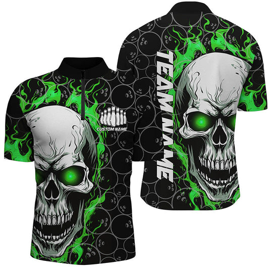 Frenzidea Skull Bowling Customized Name 3D Shirts