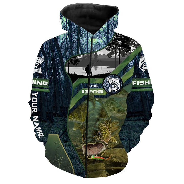 frenzidea Personalized Walleye Fishing 3D Hoodie