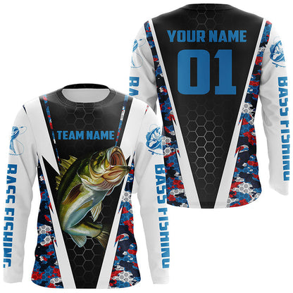 Frenzidea Custom Team Name Your Name Bass Fish 3D Shirts