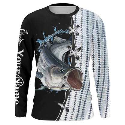 Frenzidea Striped Bass Striper Fishing Customize Name Tournament 3D Shirts