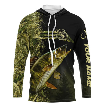 Frenzidea Custom Walleye Fishing Camouflage Personalized Walleye 3D Shirts