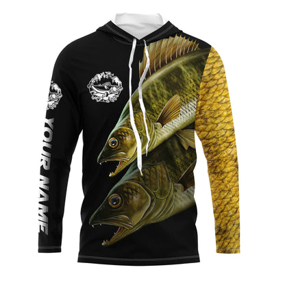 Frenzidea Personalized Walleye Fishing Custom Name 3D Shirts