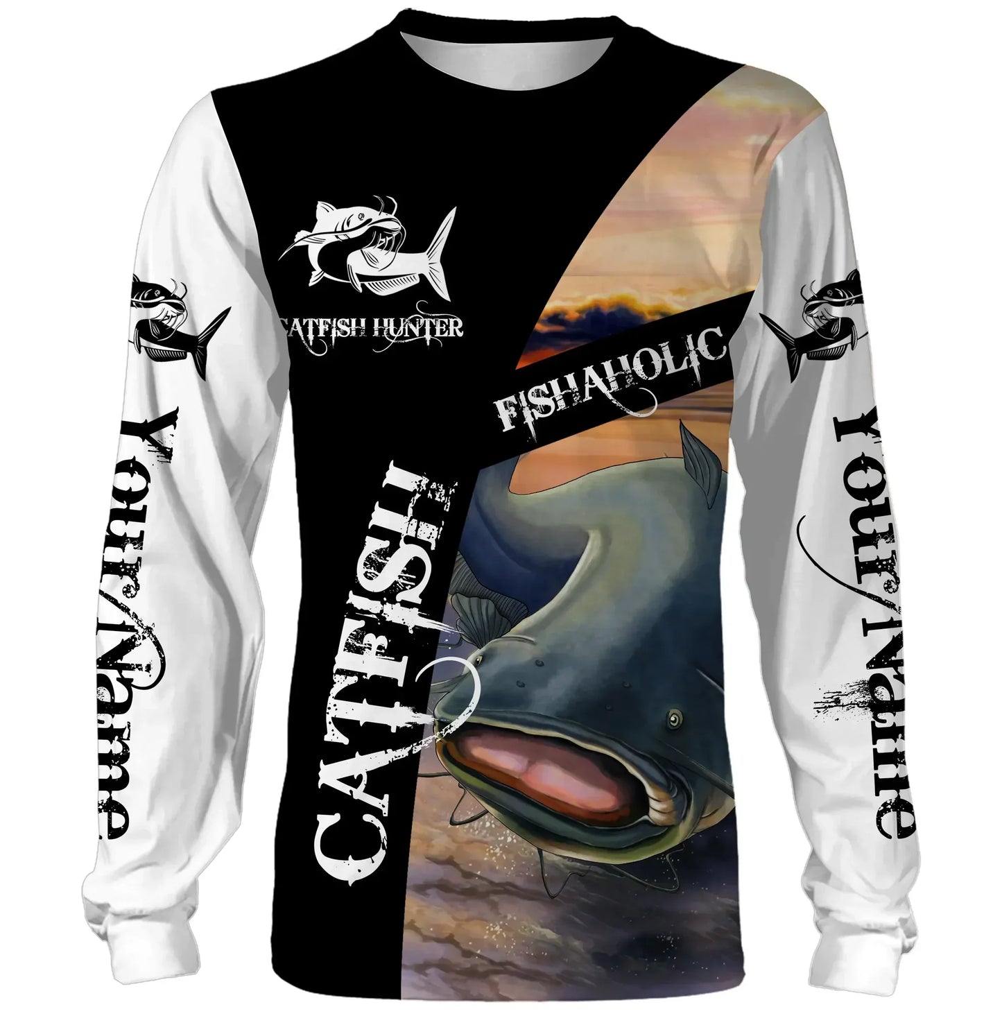 Frenzidea Customize Name Catfish Fishing 3D Shirts