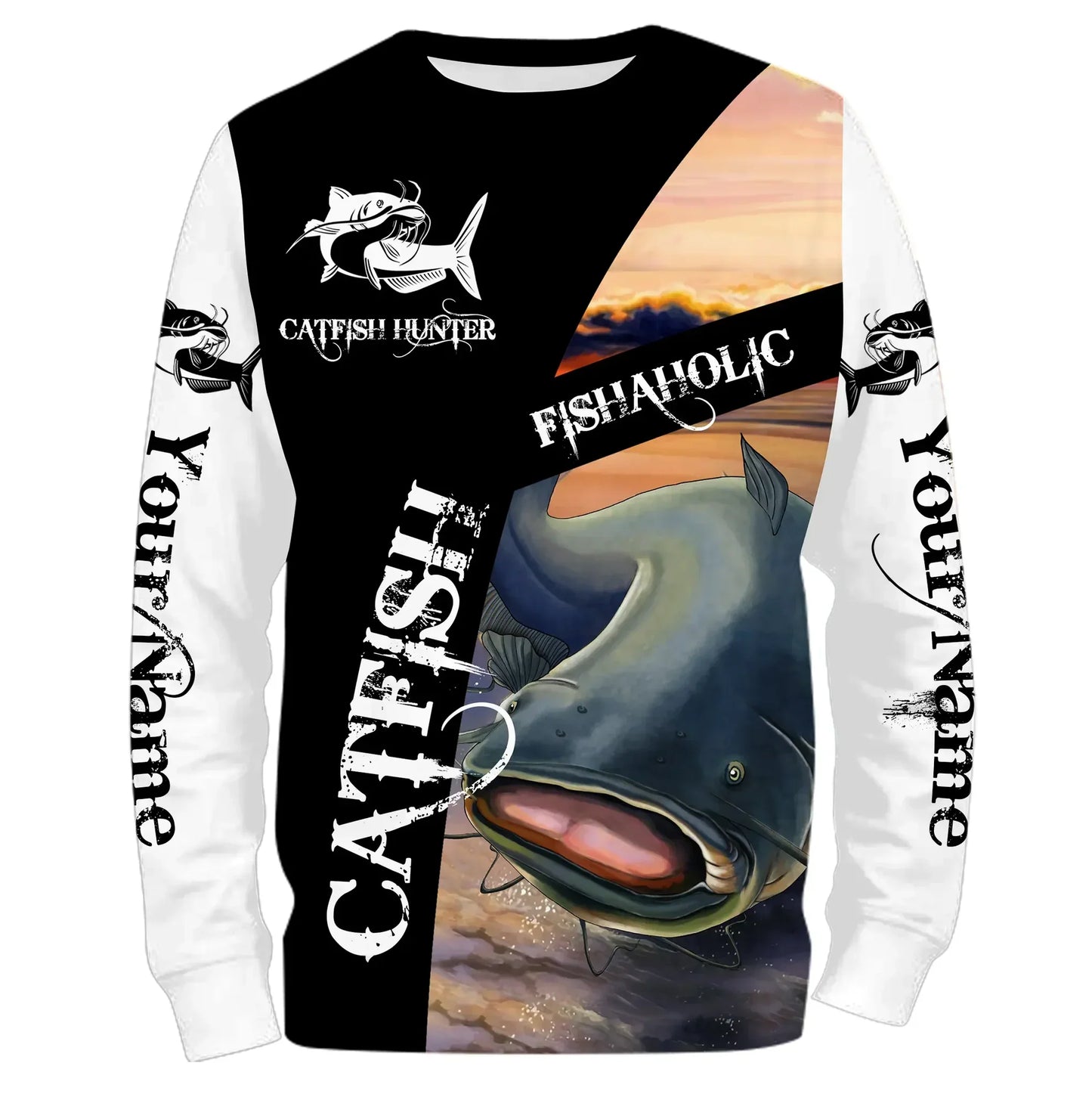 Frenzidea Customize Name Catfish Fishing 3D Shirts