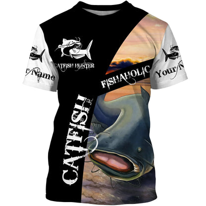 Frenzidea Customize Name Catfish Fishing 3D Shirts