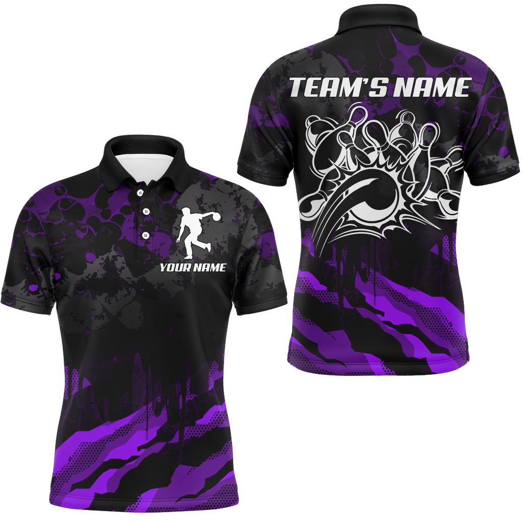 Frenzideas Camo Bowling Premium Multicolor Customized Name 3D Shirt (5 Colors)