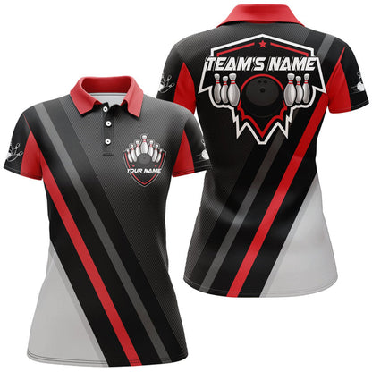 Frenzideas Bowling All Style Customized Name 3D Shirt For Women