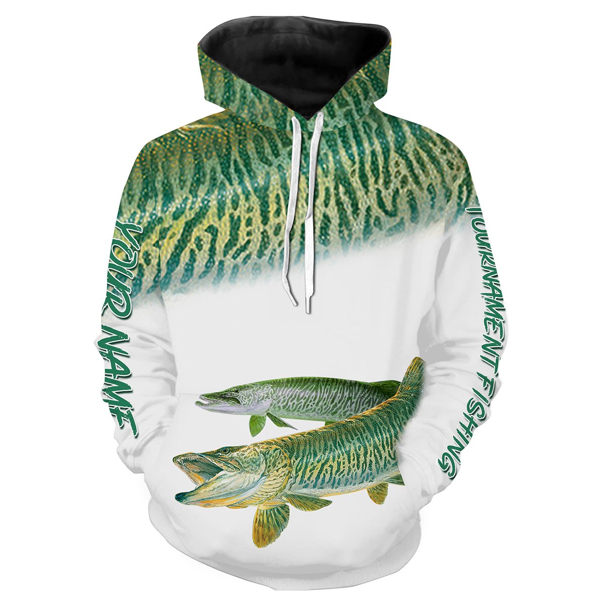 Frenzidea Musky Tournament Fishing Customize Name 3D Shirts