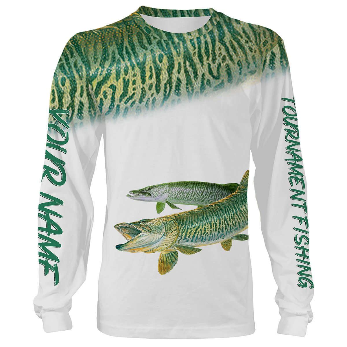 Frenzidea Musky Tournament Fishing Customize Name 3D Shirts