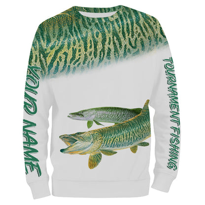 Frenzidea Musky Tournament Fishing Customize Name 3D Shirts