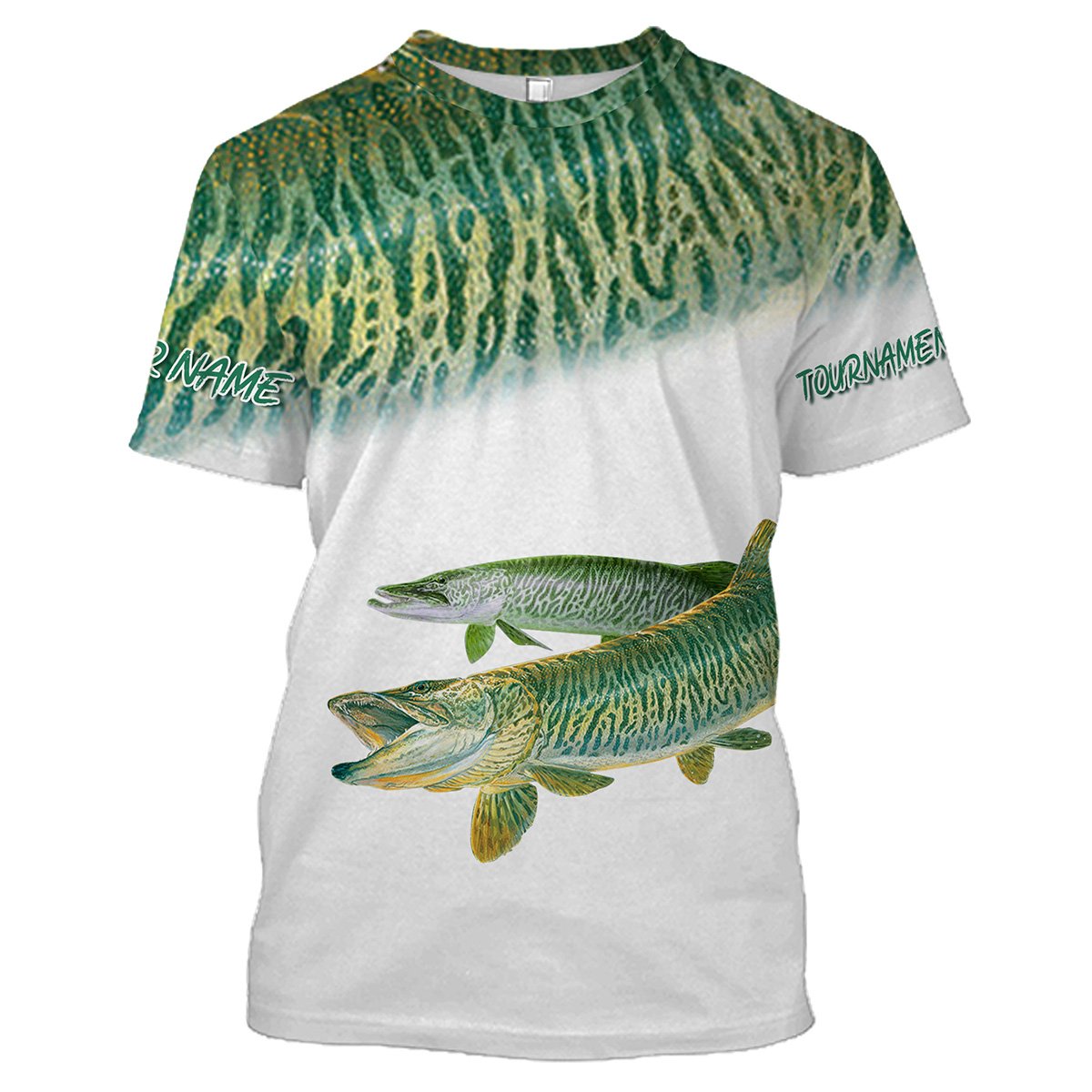 Frenzidea Musky Tournament Fishing Customize Name 3D Shirts