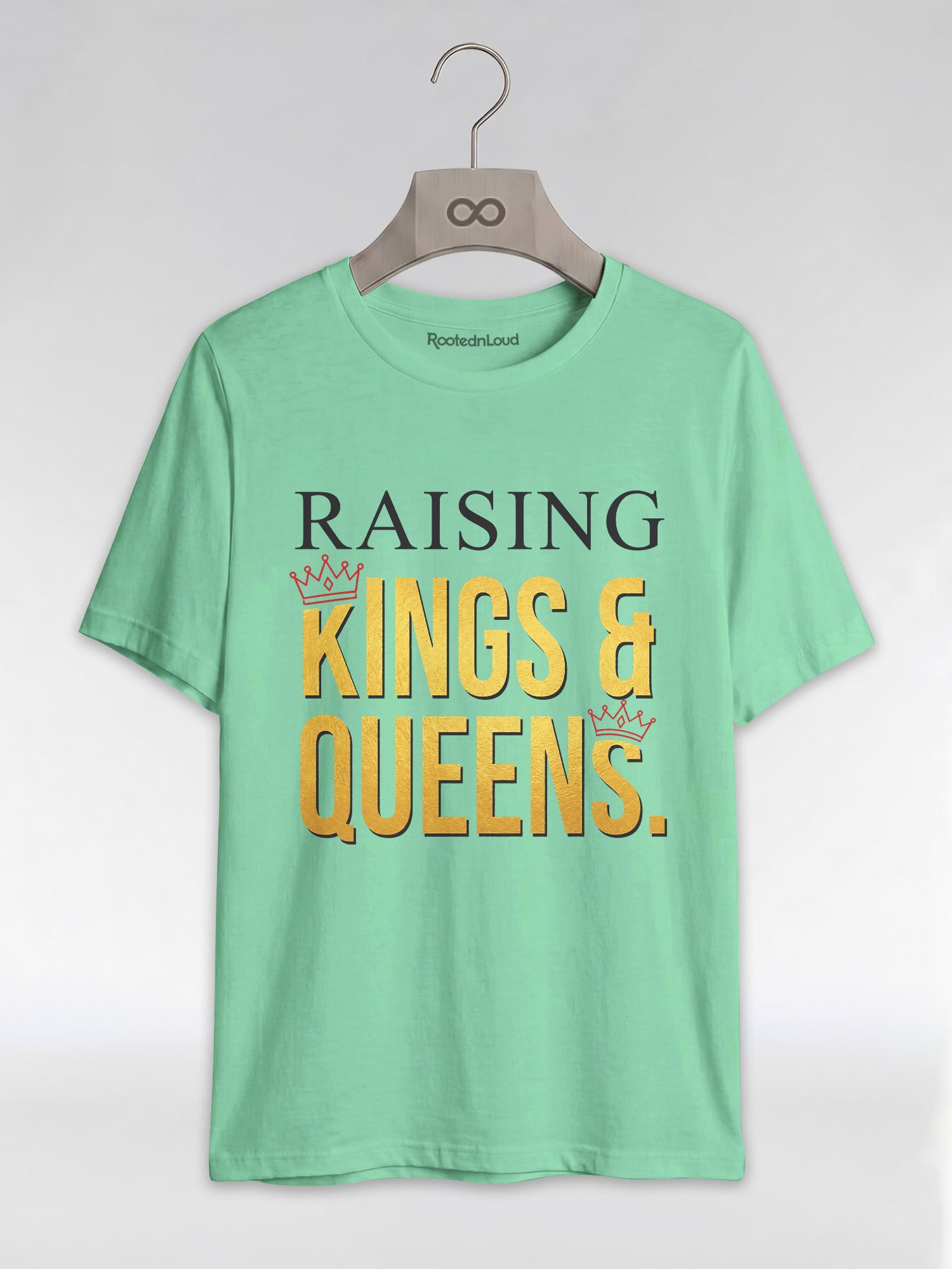 Raising Kings And Queens: Proud Black Parents Graphic T-Shirt - RootednLoud