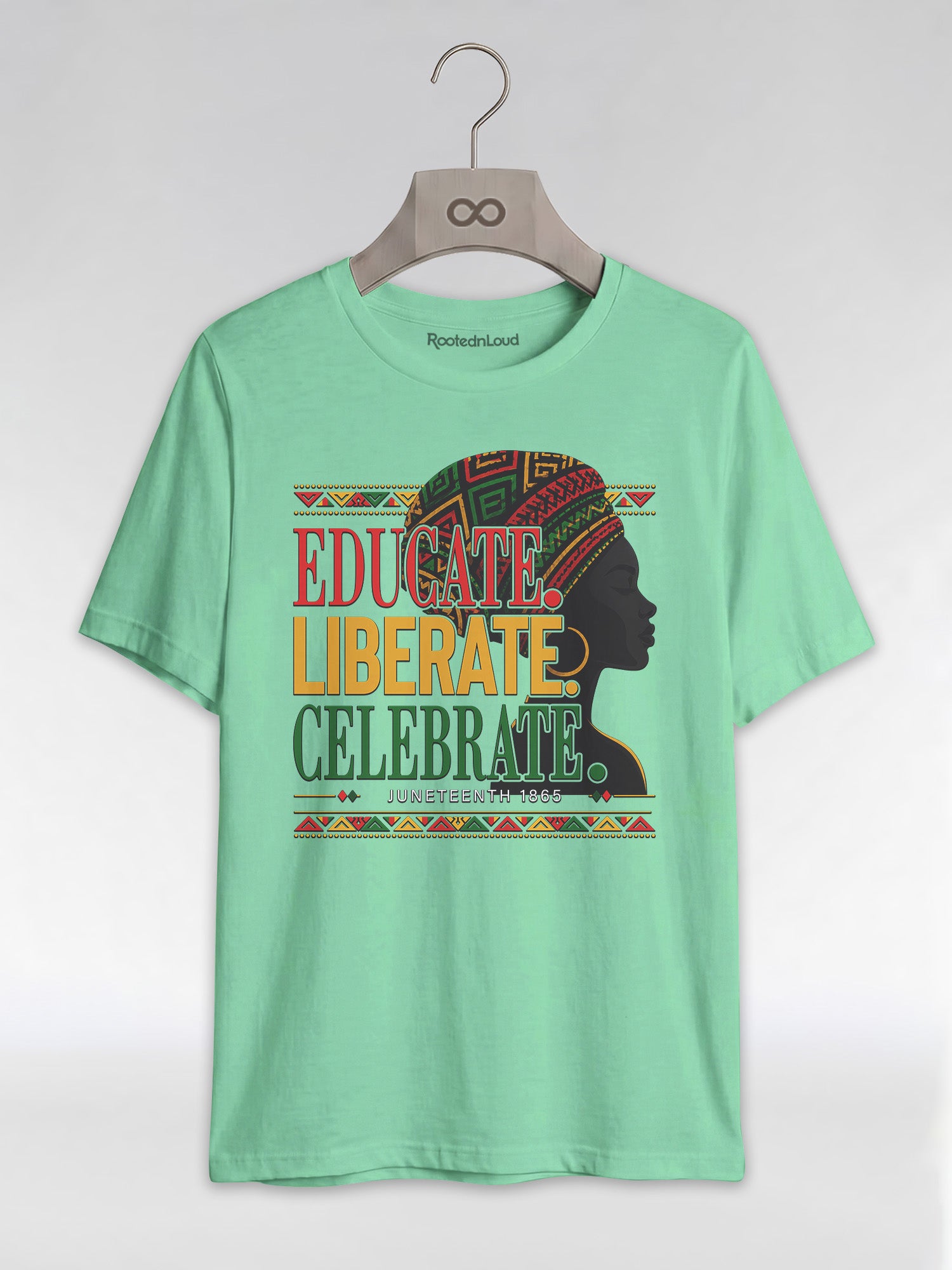 Black History: Educate Liberate Celebrate 1865 Graphic T-Shirt - RootednLoud