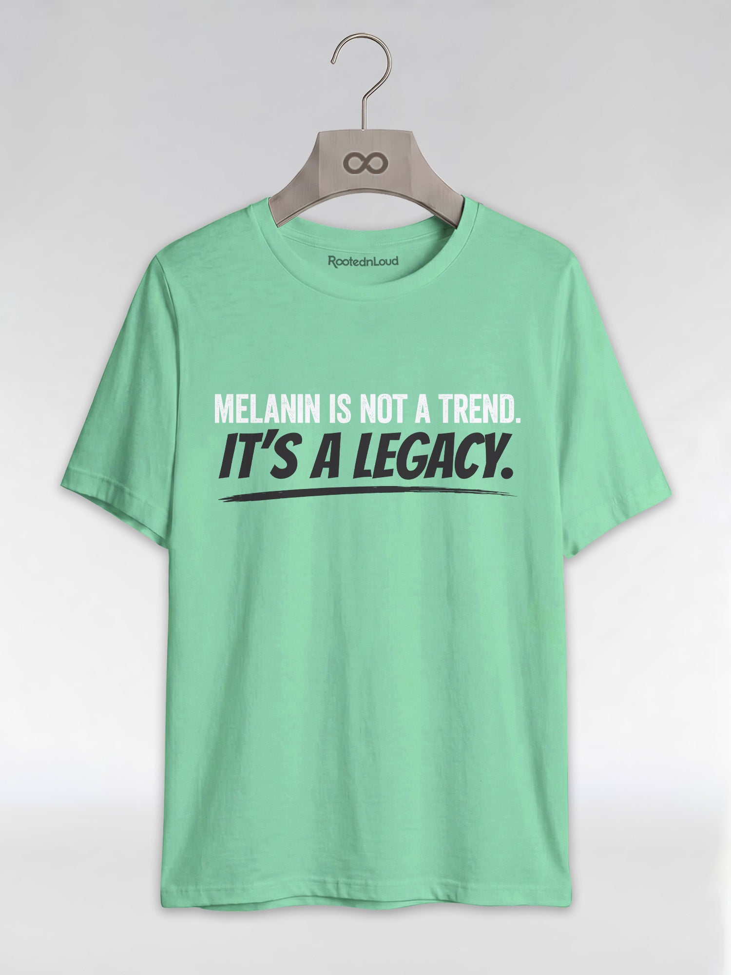 Melanin Is Not A Trend It's A Legacy: Black Pride Empowerment Graphic T-Shirt - RootednLoud