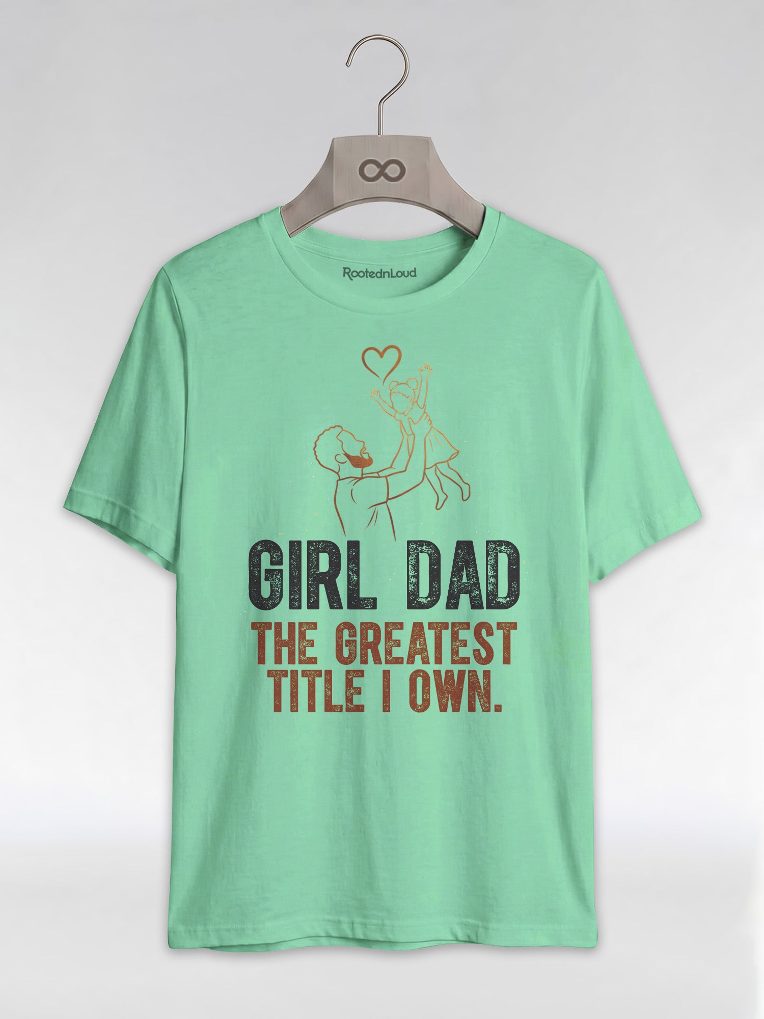 Black Dad & Daughter Bond: The Greatest Title Graphic T-Shirt - RootednLoud