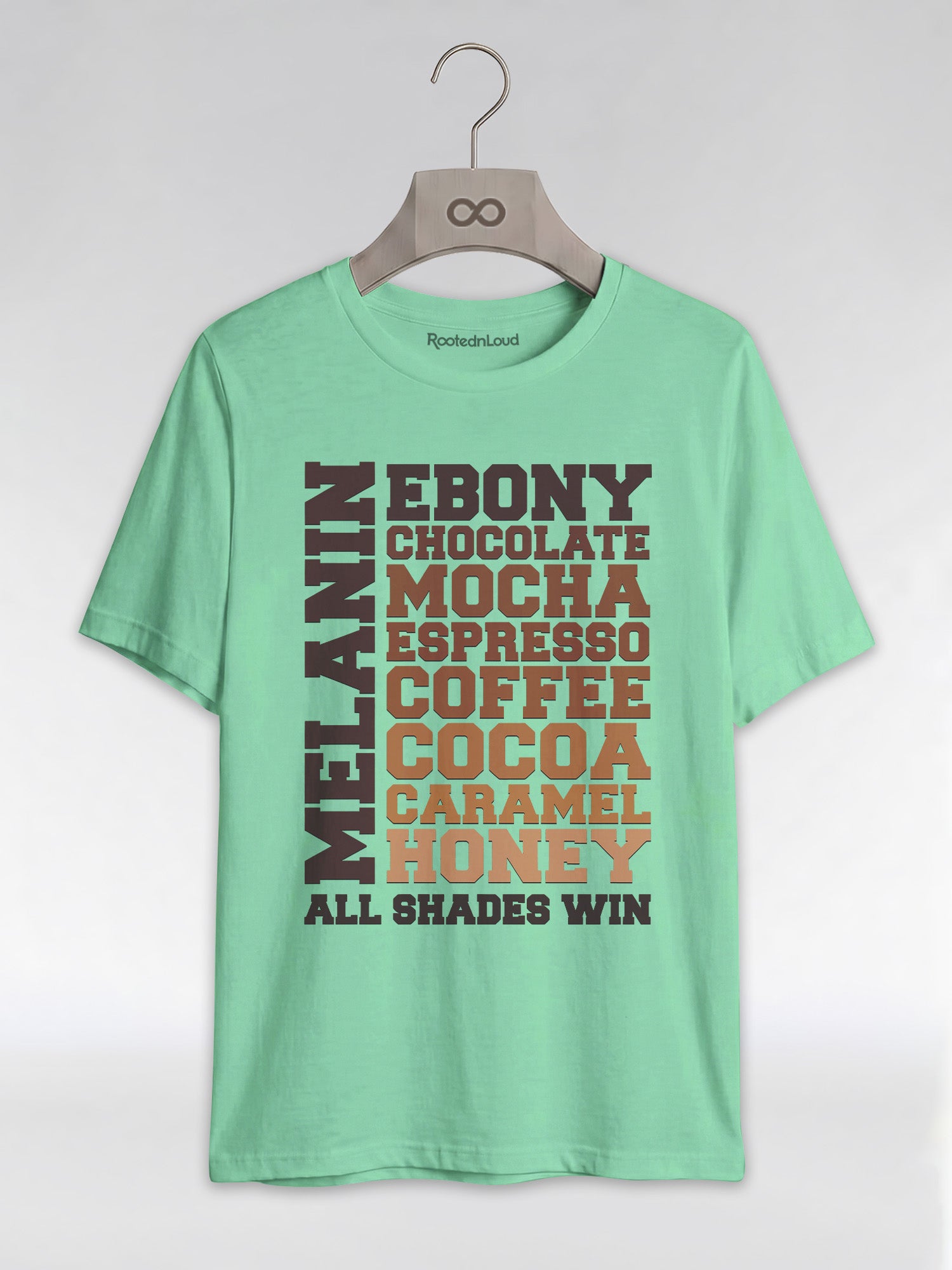 Melanin All Shades Win - Black Queen Graphic T-Shirt - RootednLoud