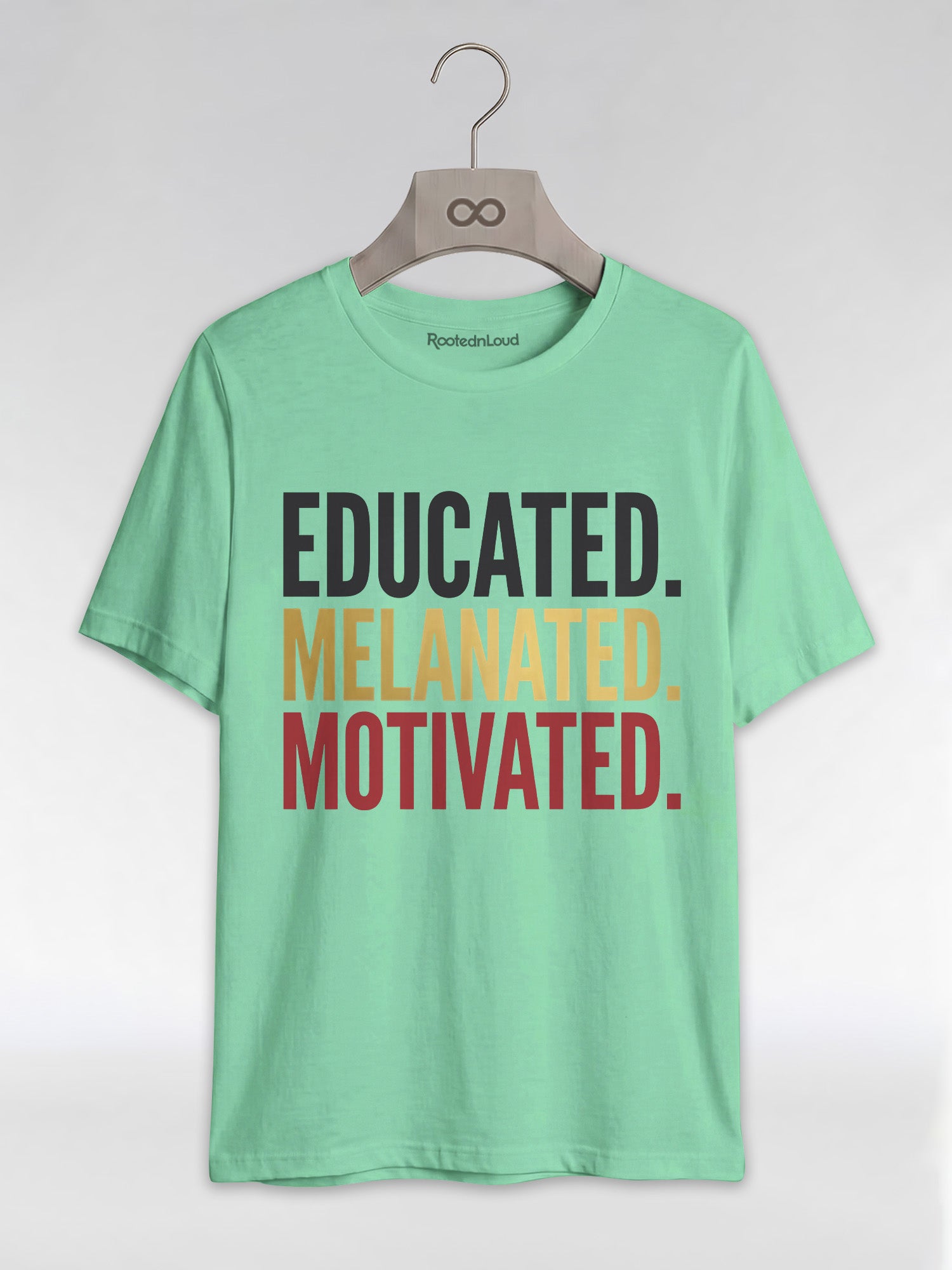 Educated Melanated Motivated: Black Excellence Graphic T-Shirt - RootednLoud
