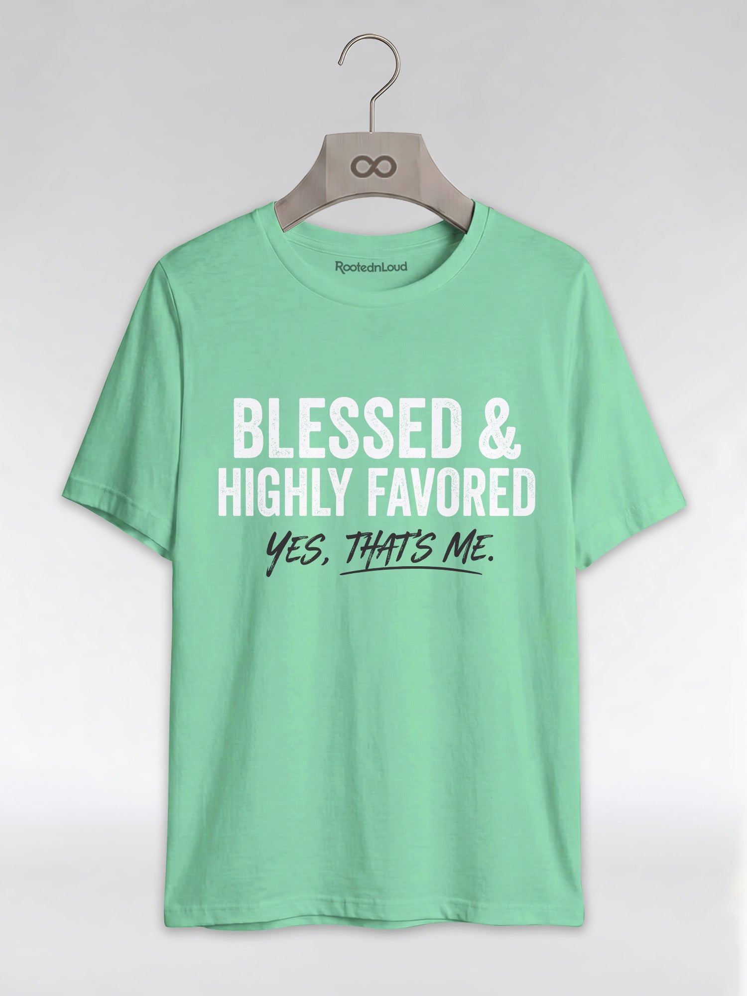 Blessed & Highly Favored: Christian Black Excellence Graphic T-Shirt - RootednLoud