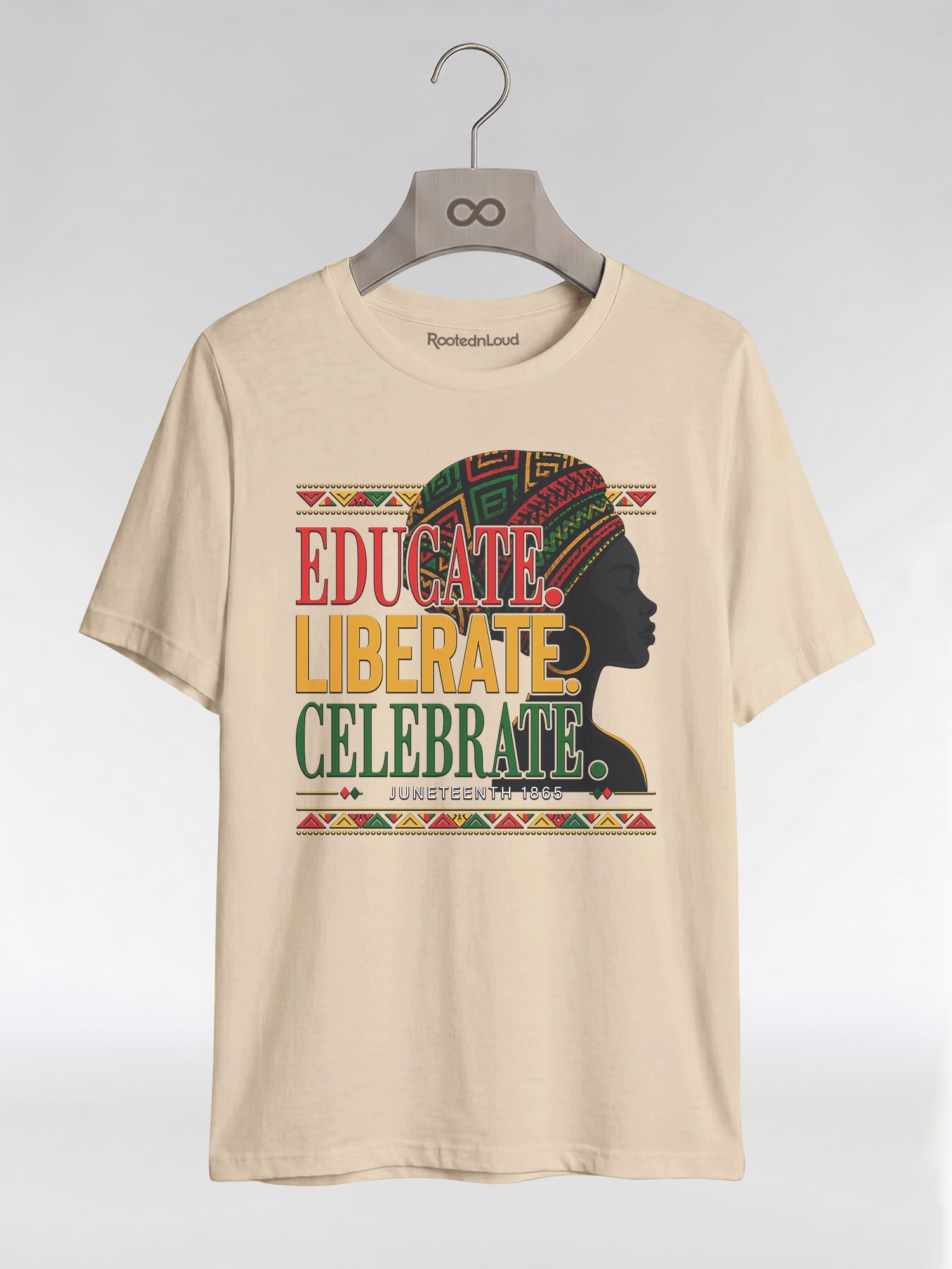 Black History: Educate Liberate Celebrate 1865 Graphic T-Shirt - RootednLoud