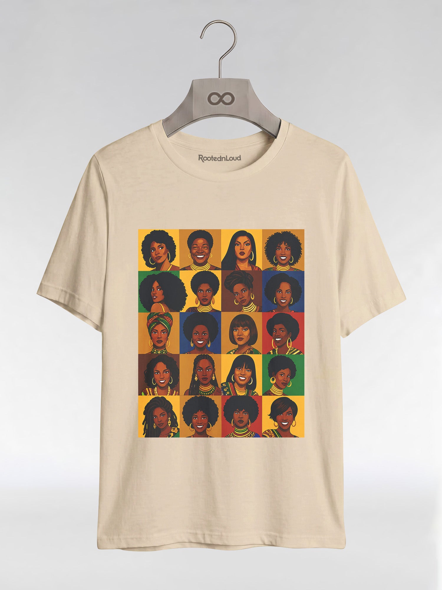 Black Queen Collage: A Tribute to Diverse Beauty Graphic T-Shirt - RootednLoud