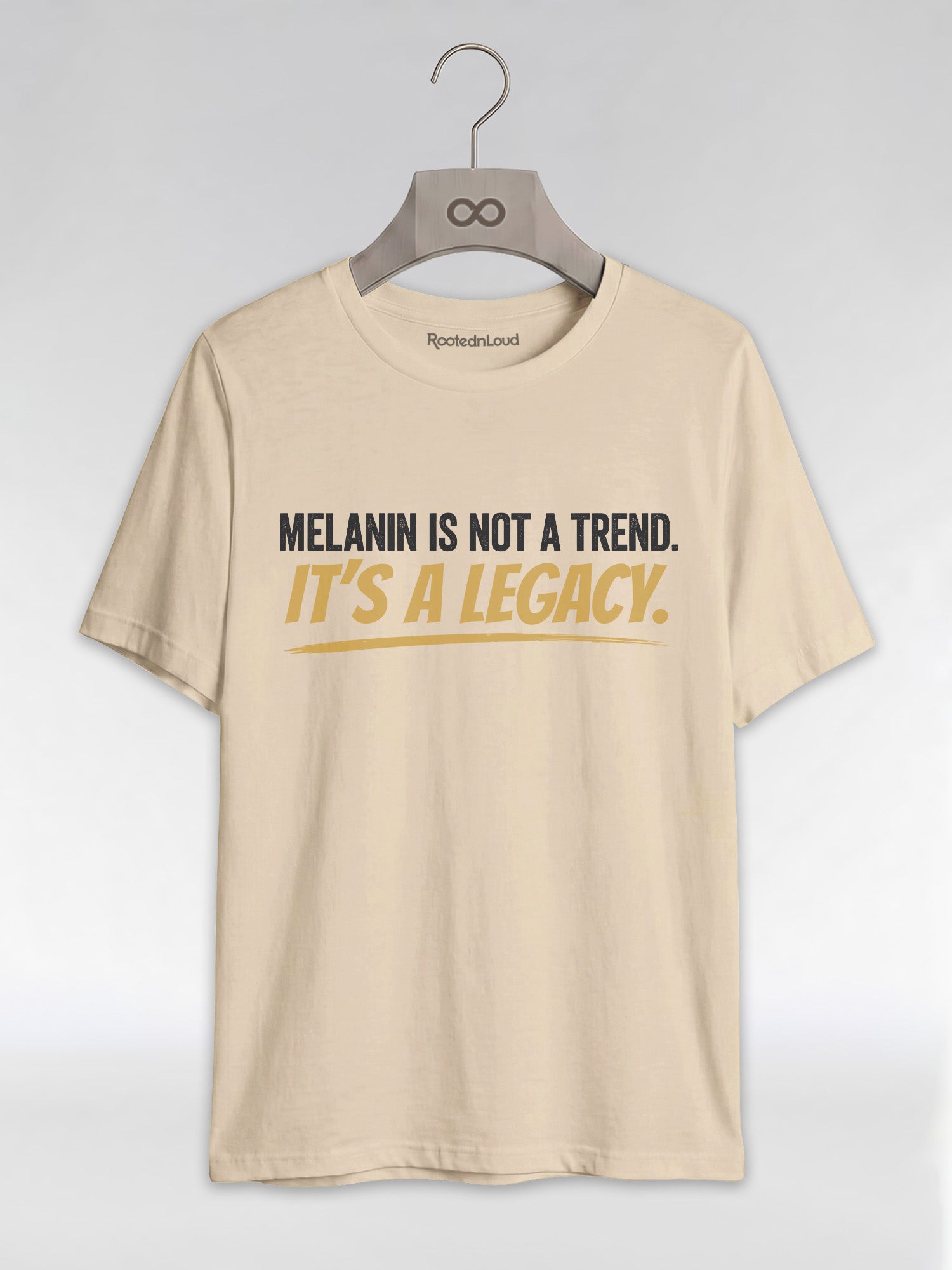 Melanin Is Not A Trend It's A Legacy: Black Pride Empowerment Graphic T-Shirt - RootednLoud