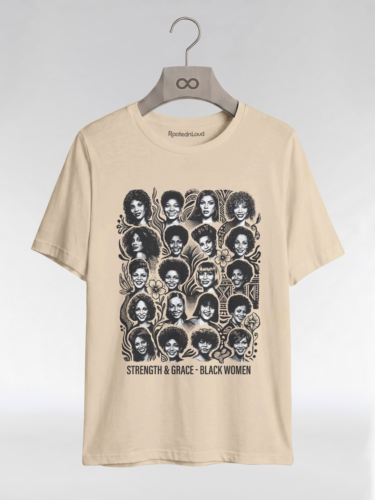 Strength & Grace: Icons of Black Women Empowerment Graphic T-Shirt - RootednLoud