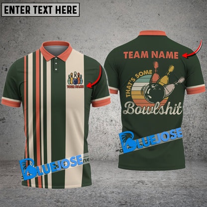Frenzidea Bowling And Pins That's Some Bowlshit Customized Name 3D Shirt (4 Colors)