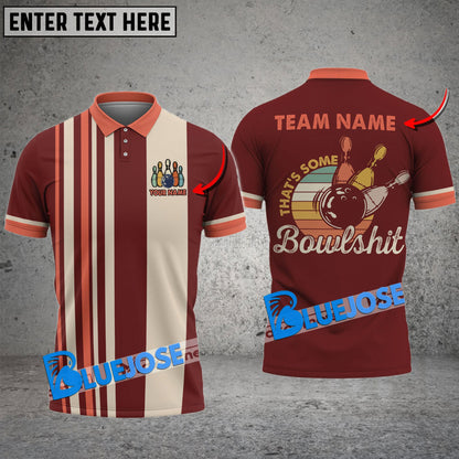 Frenzidea Bowling And Pins That's Some Bowlshit Customized Name 3D Shirt (4 Colors)