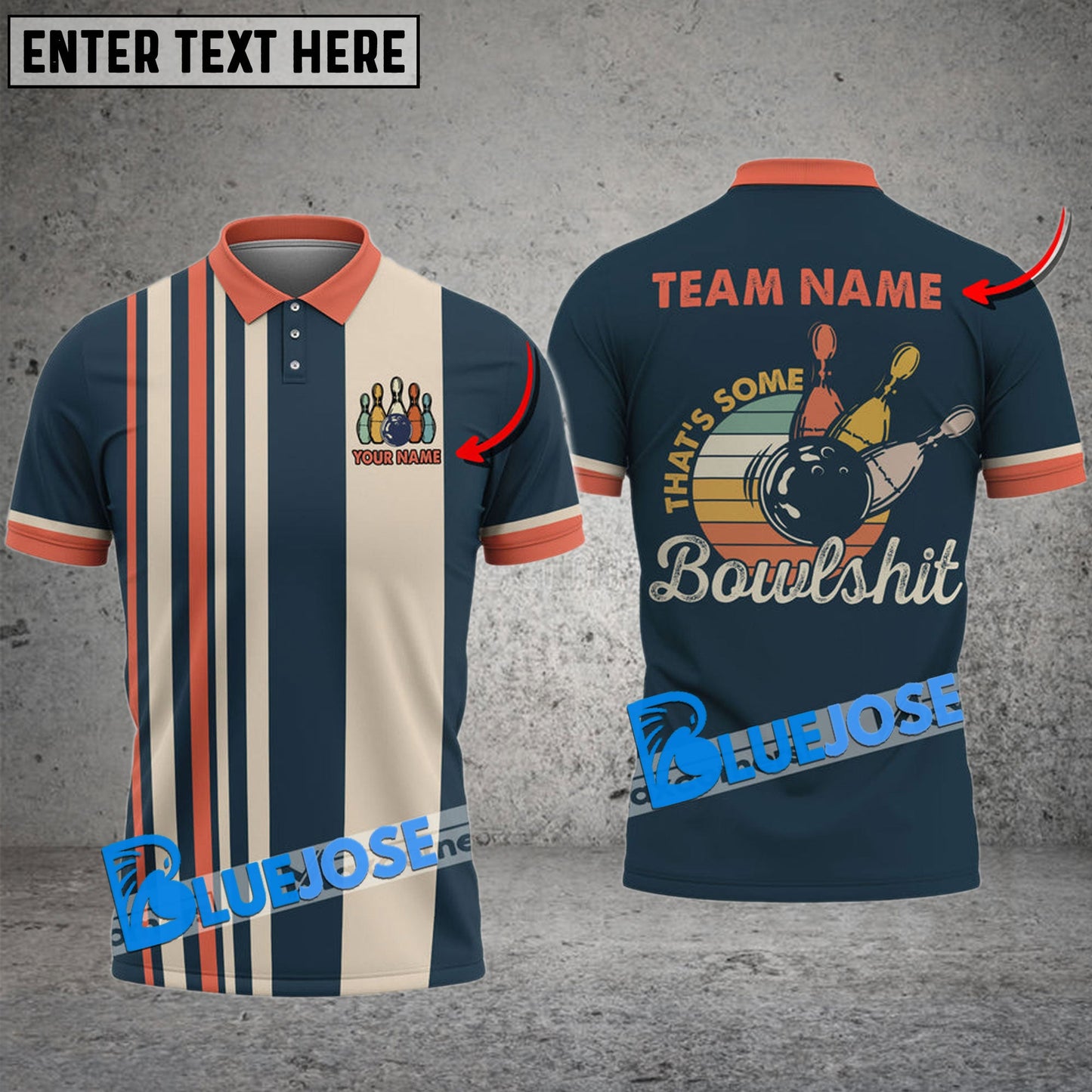 Frenzidea Bowling And Pins That's Some Bowlshit Customized Name 3D Shirt (4 Colors)