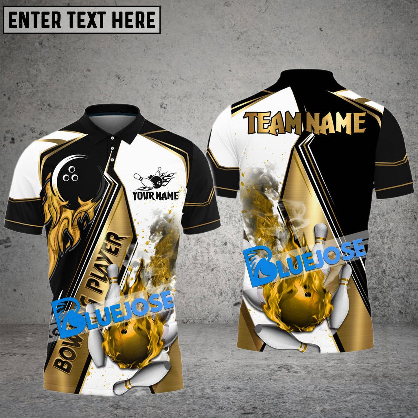 Frenzideas Bowling And Pins Bowling Player Sport Customized Name, Team Name 3D Shirt