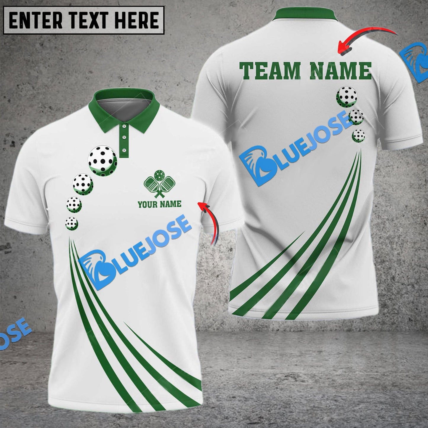 Frenzidea Pickleball Green Up Personalized Name, Team Name Unisex Shirt