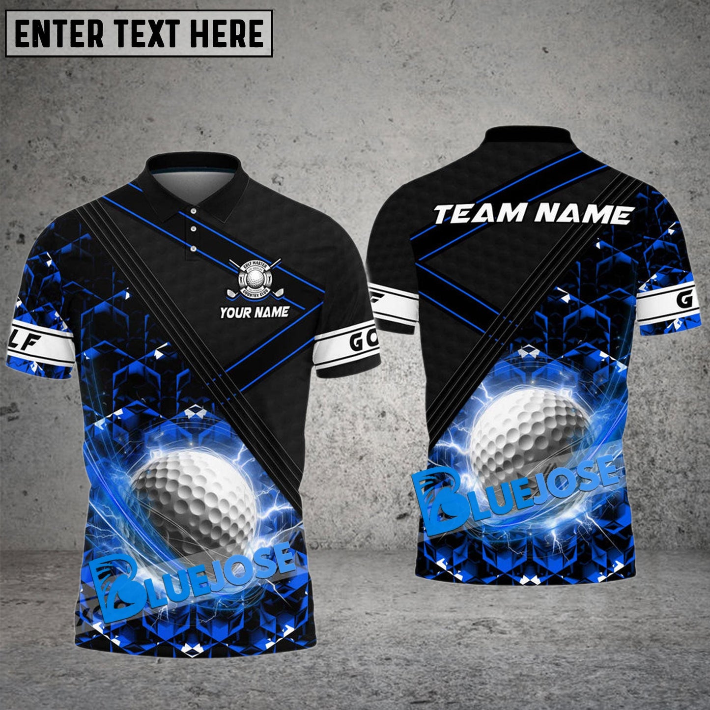 Frenzidea Golf Glowing Ball Customized Name, Team Name 3D Shirts ( 6 Colors)