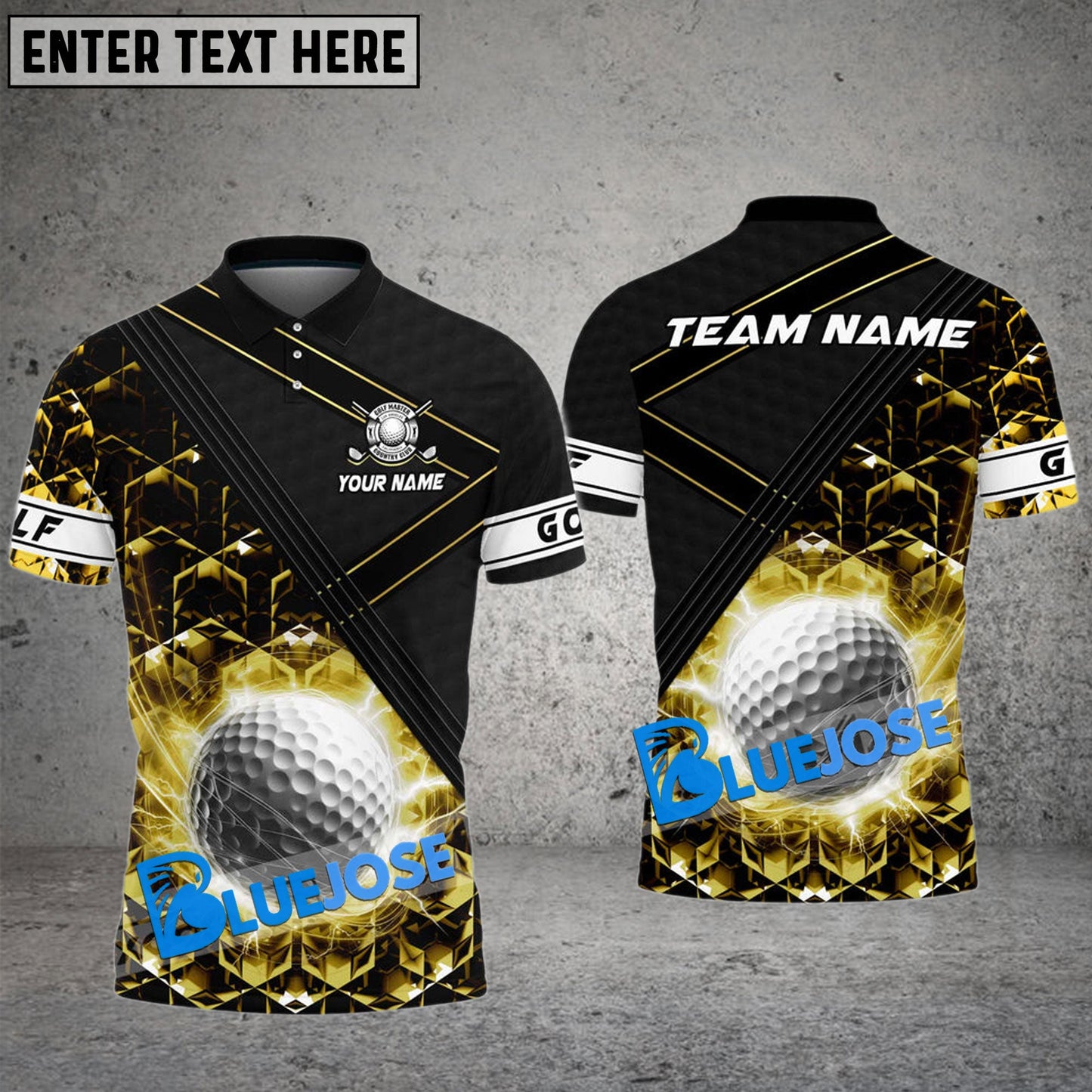 Frenzidea Golf Glowing Ball Customized Name, Team Name 3D Shirts ( 6 Colors)