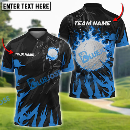 Frenzidea Golf Break The Darkness Customized Name, Team Name 3D Shirts (4 Colors)