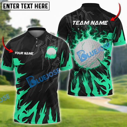 Frenzidea Golf Break The Darkness Customized Name, Team Name 3D Shirts (4 Colors)