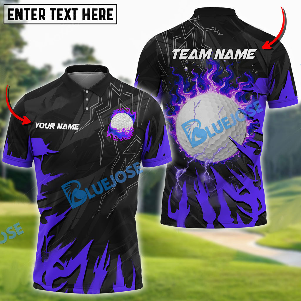 Frenzidea Golf Break The Darkness Customized Name, Team Name 3D Shirts (4 Colors)