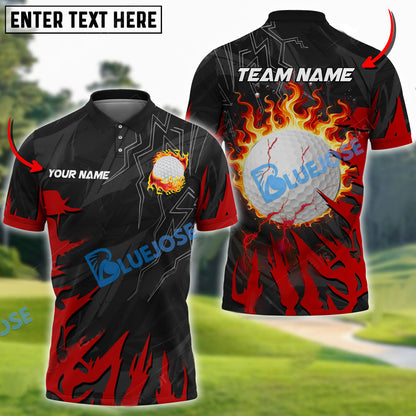 Frenzidea Golf Break The Darkness Customized Name, Team Name 3D Shirts (4 Colors)
