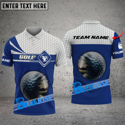 Frenzidea Golf Ball Customized Name, Team Name 3D Shirts (4 Colors)